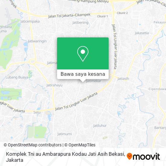 Peta Komplek Tni au Ambarapura Kodau Jati Asih Bekasi