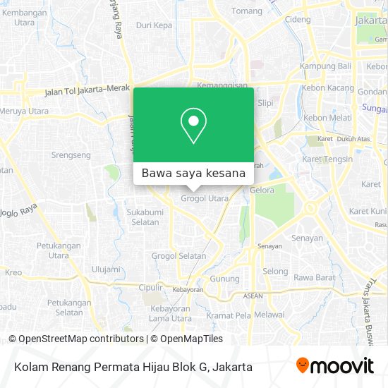 Peta Kolam Renang Permata Hijau Blok G