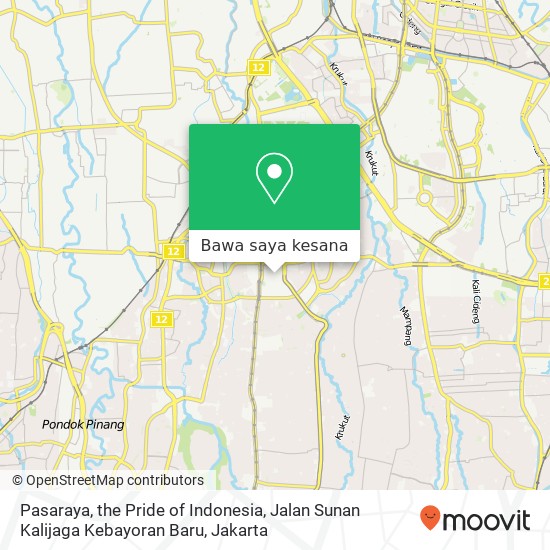 Peta Pasaraya, the Pride of Indonesia, Jalan Sunan Kalijaga Kebayoran Baru