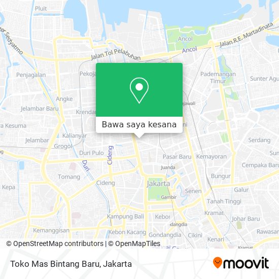 Peta Toko Mas Bintang Baru