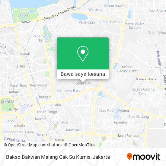 Peta Bakso Bakwan Malang Cak Su Kumis