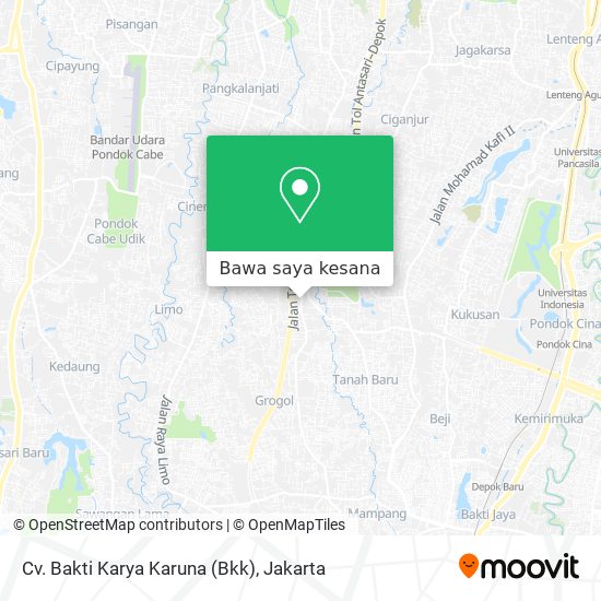 Peta Cv. Bakti Karya Karuna (Bkk)