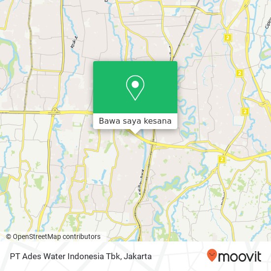 Peta PT Ades Water Indonesia Tbk