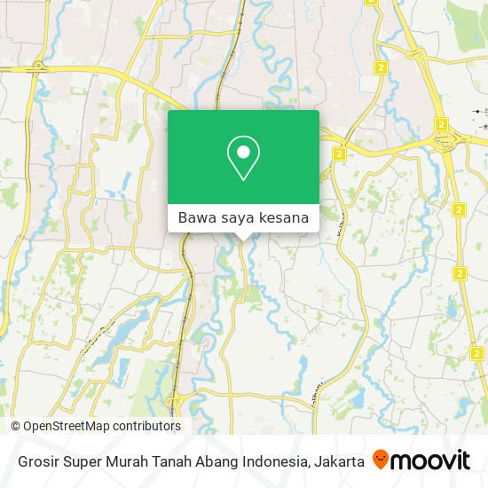 Peta Grosir Super Murah Tanah Abang Indonesia