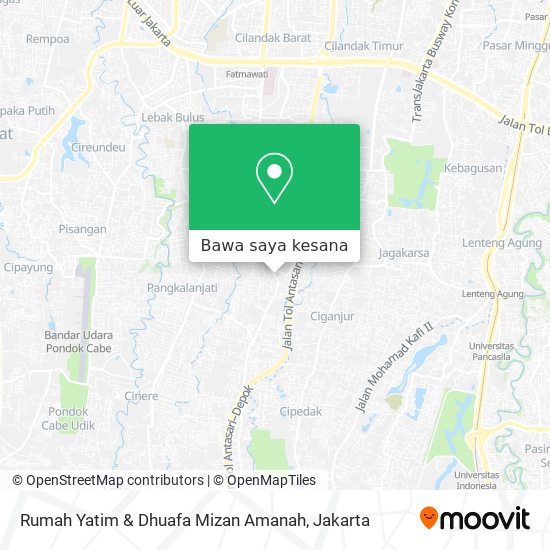 Peta Rumah Yatim & Dhuafa Mizan Amanah