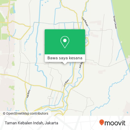Peta Taman Kebalen Indah, Babelan