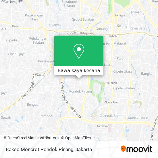 Peta Bakso Moncrot Pondok Pinang