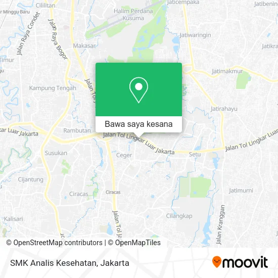Peta SMK Analis Kesehatan
