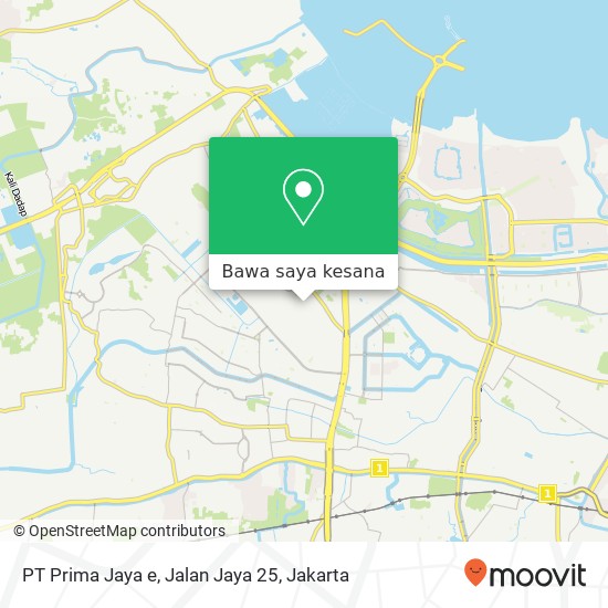 Peta PT Prima Jaya e, Jalan Jaya 25