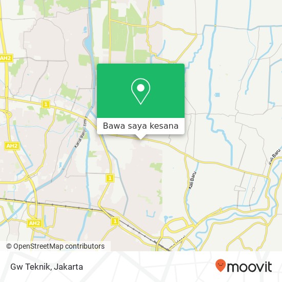 Peta Gw Teknik, Jalan Raya Seroja Bekasi Utara