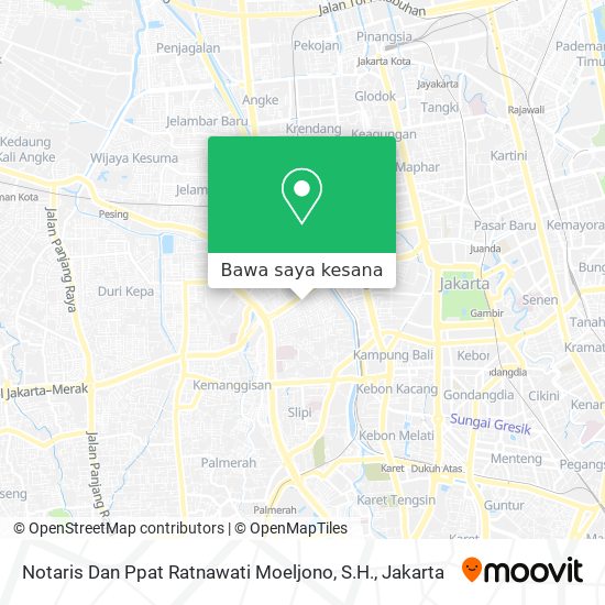 Peta Notaris Dan Ppat Ratnawati Moeljono, S.H.