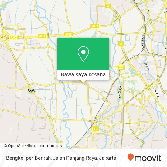 Peta Bengkel per Berkah, Jalan Panjang Raya