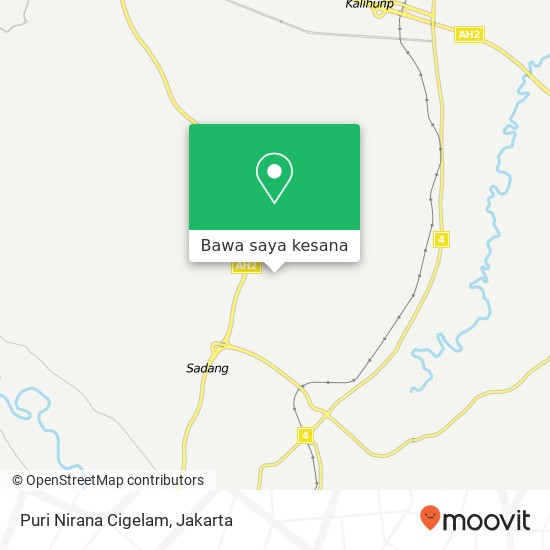 Peta Puri Nirana Cigelam, Puri Nirana Cigelam Babakancikao