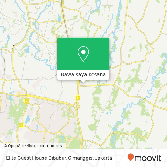 Peta Elite Guest House Cibubur, Cimanggis