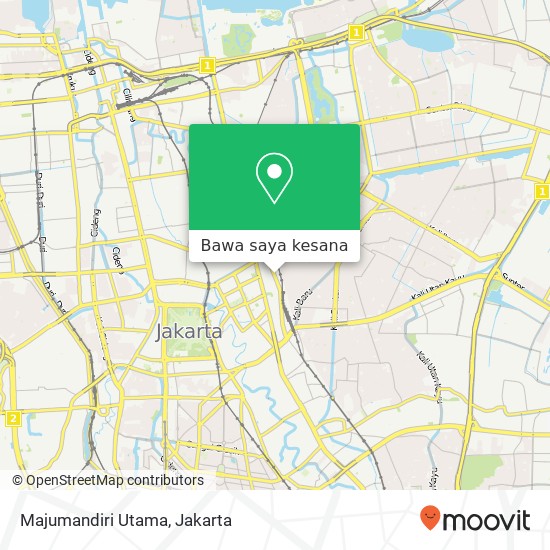 Peta Majumandiri Utama, Jalan Bungur Besar