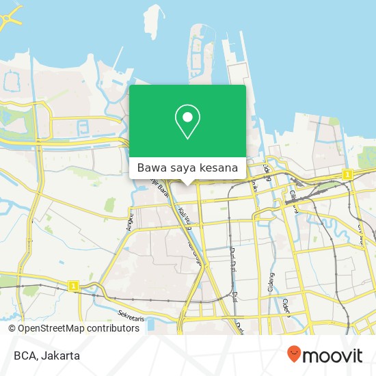 Peta BCA, Jalan Pluit Mas