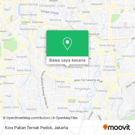 Peta Kios Pakan Ternak Pedok