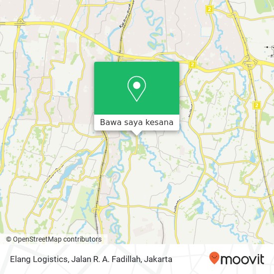 Peta Elang Logistics, Jalan R. A. Fadillah