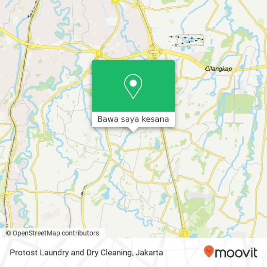 Peta Protost Laundry and Dry Cleaning, Jalan Manunggal Ciracas