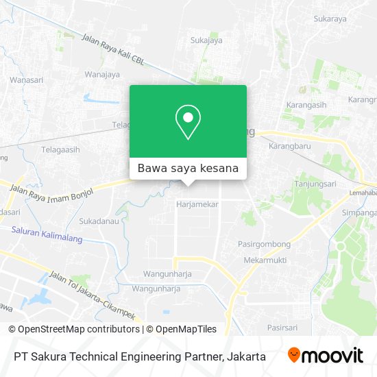 Peta PT Sakura Technical Engineering Partner