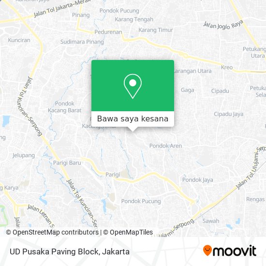 Peta UD Pusaka Paving Block