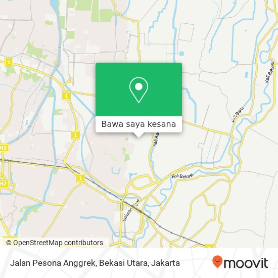 Peta Jalan Pesona Anggrek, Bekasi Utara