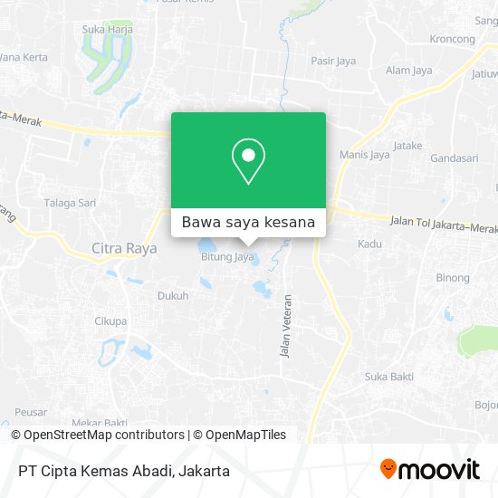 Peta PT Cipta Kemas Abadi