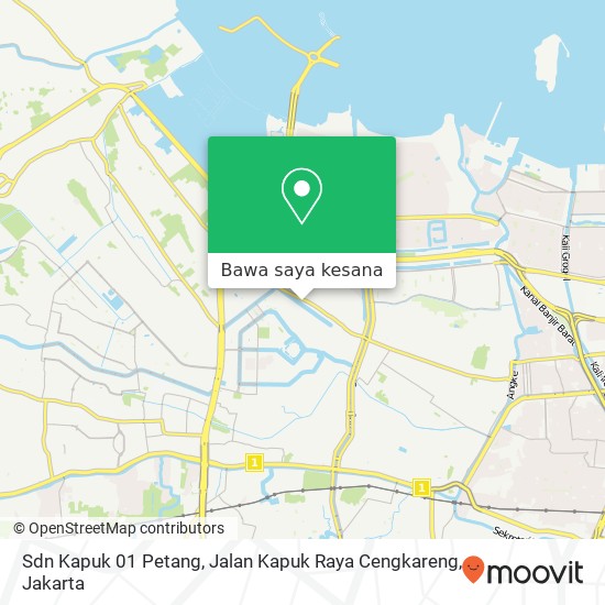 Peta Sdn Kapuk 01 Petang, Jalan Kapuk Raya Cengkareng