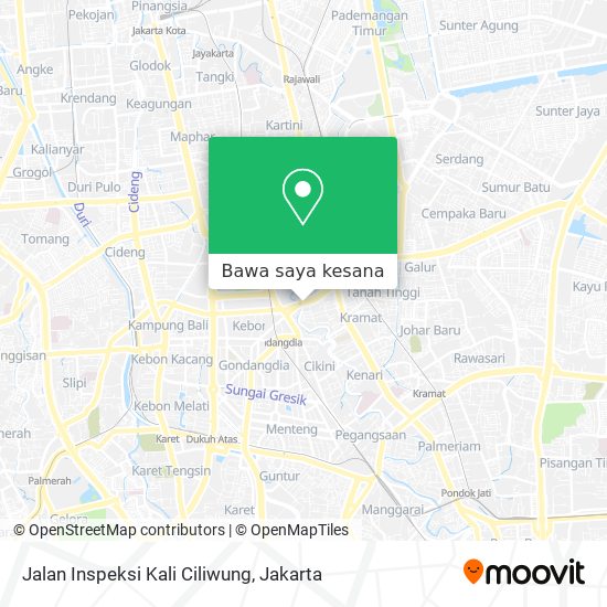 Peta Jalan Inspeksi Kali Ciliwung