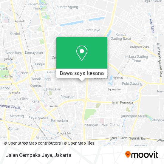 Peta Jalan Cempaka Jaya