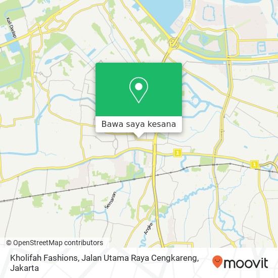 Peta Kholifah Fashions, Jalan Utama Raya Cengkareng