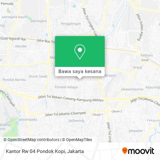 Peta Kantor Rw 04 Pondok Kopi