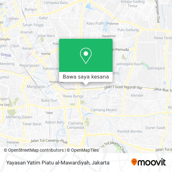 Peta Yayasan Yatim Piatu al-Mawardiyah