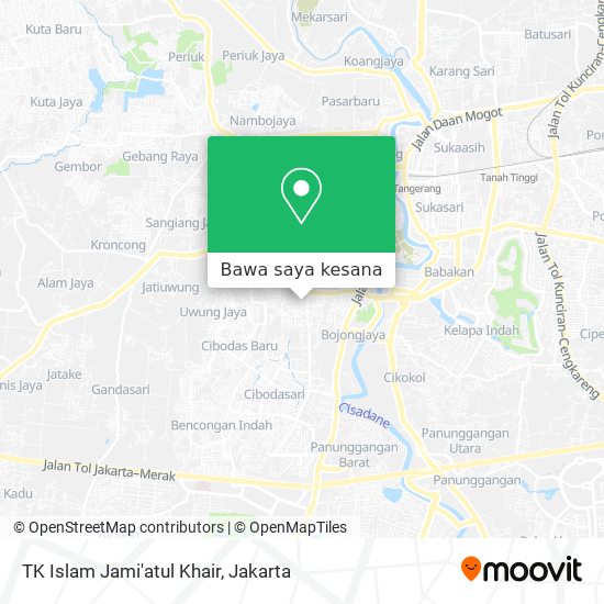 Peta TK Islam Jami'atul Khair