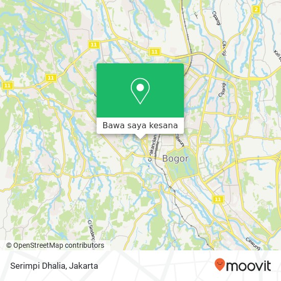 Peta Serimpi Dhalia, Jalan Dr. Sumeru Bogor Barat