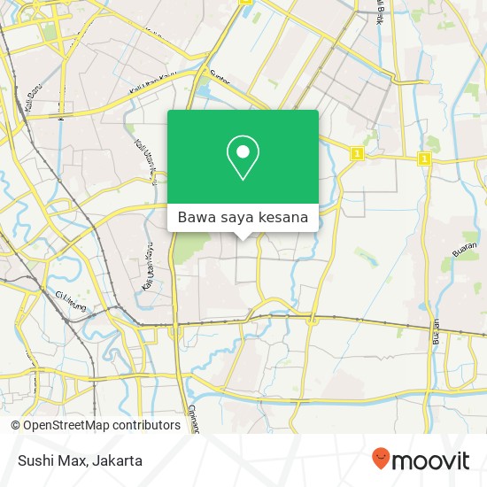 Peta Sushi Max, Jalan Mede Pulogadung