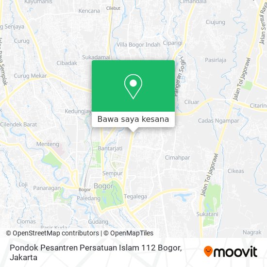 Peta Pondok Pesantren Persatuan Islam 112 Bogor