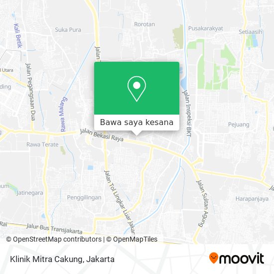 Peta Klinik Mitra Cakung
