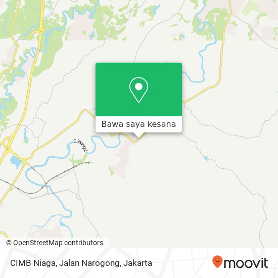 Peta CIMB Niaga, Jalan Narogong