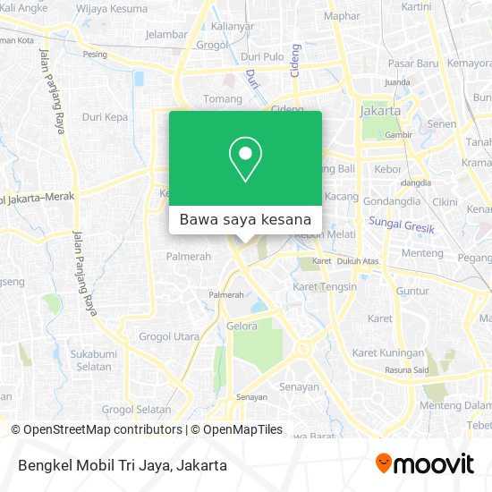 Peta Bengkel Mobil Tri Jaya