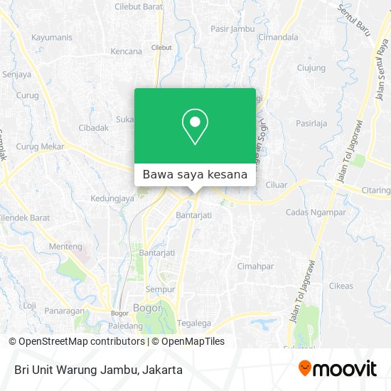 Peta Bri Unit Warung Jambu
