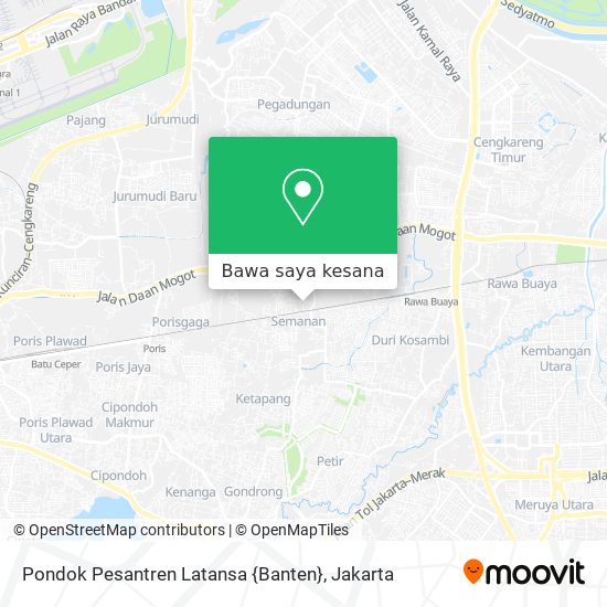 Peta Pondok Pesantren Latansa {Banten}