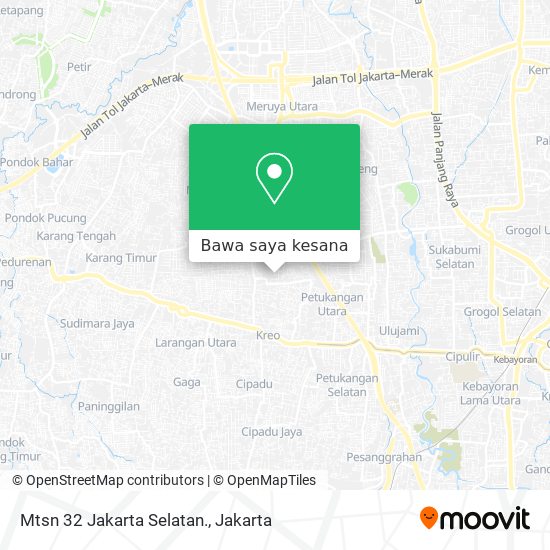 Peta Mtsn 32 Jakarta Selatan.