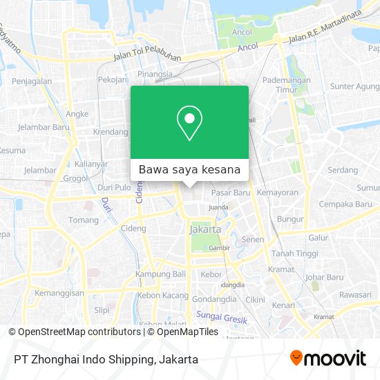 Peta PT Zhonghai Indo Shipping