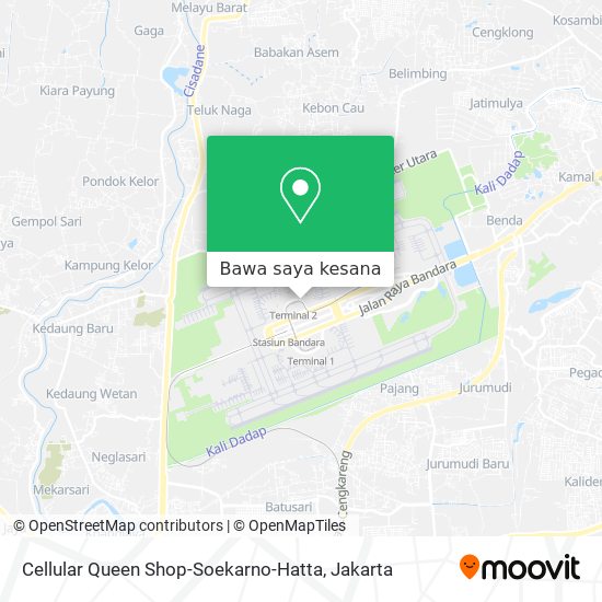 Peta Cellular Queen Shop-Soekarno-Hatta