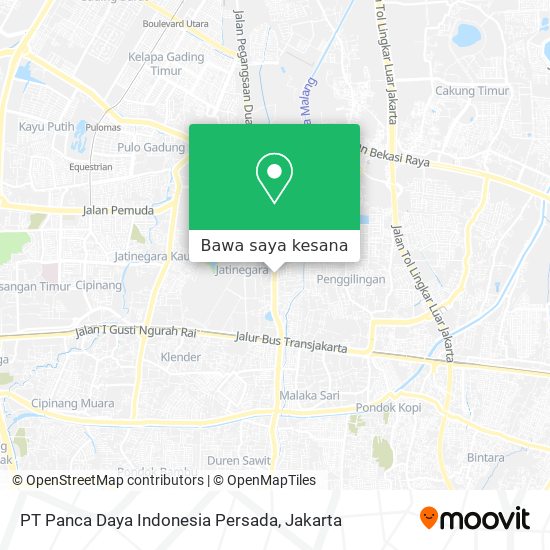 Peta PT Panca Daya Indonesia Persada