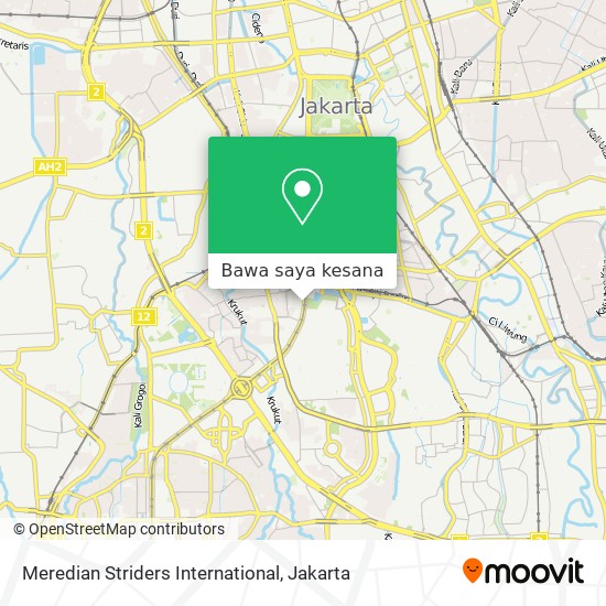 Peta Meredian Striders International