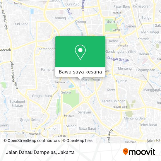 Peta Jalan Danau Dampelas