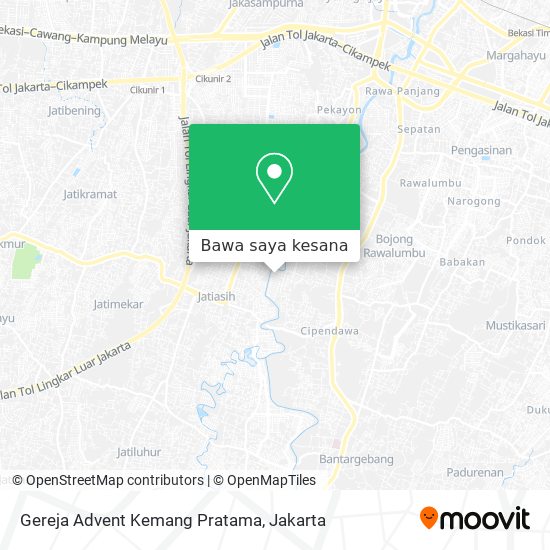 Peta Gereja Advent Kemang Pratama