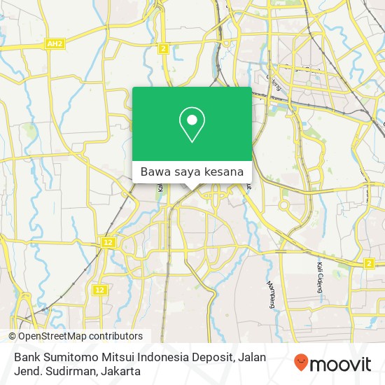 Peta Bank Sumitomo Mitsui Indonesia Deposit, Jalan Jend. Sudirman